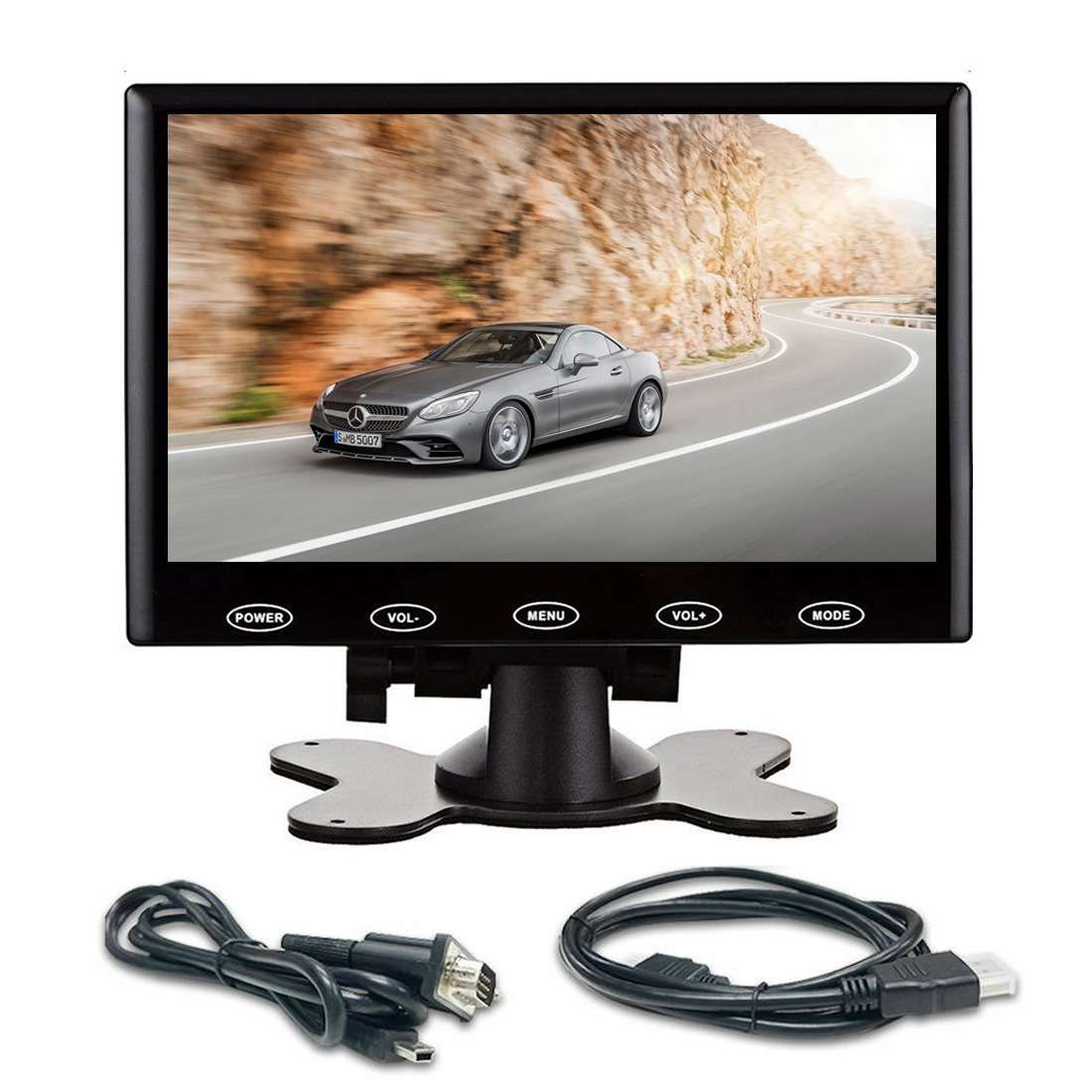 7寸HDMI+VGA高清车载显示器触摸显示屏车载电脑电视监控显示屏