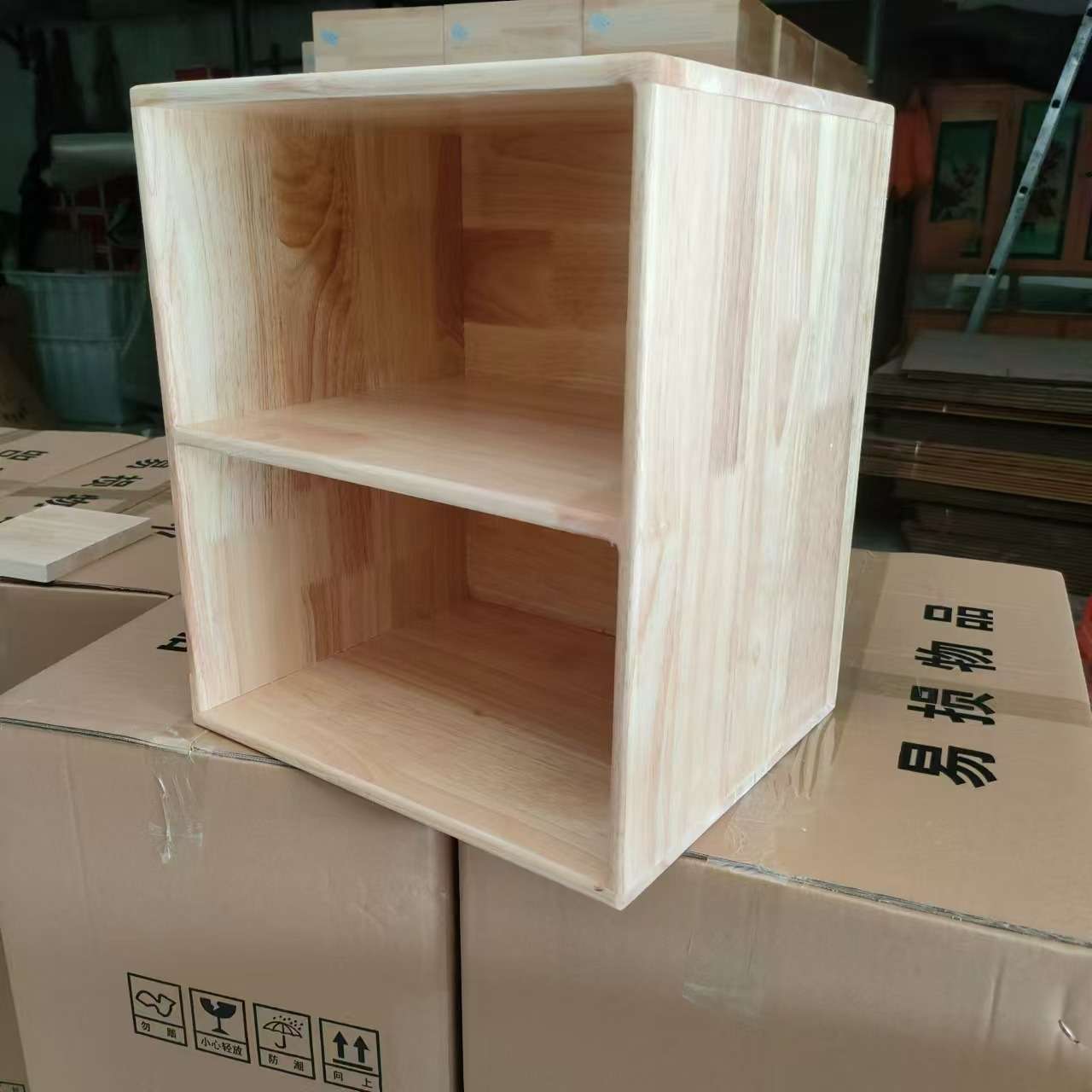 鑫泰产实木储物音乐凳学校专用小方凳子橡木材质六面体储物积木凳