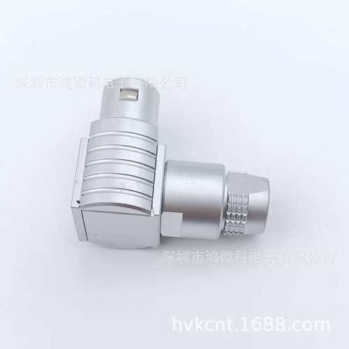 兼容原装LEMO航空插头S系列2S阴阳胶芯90度弯头FLA连接器源头工厂