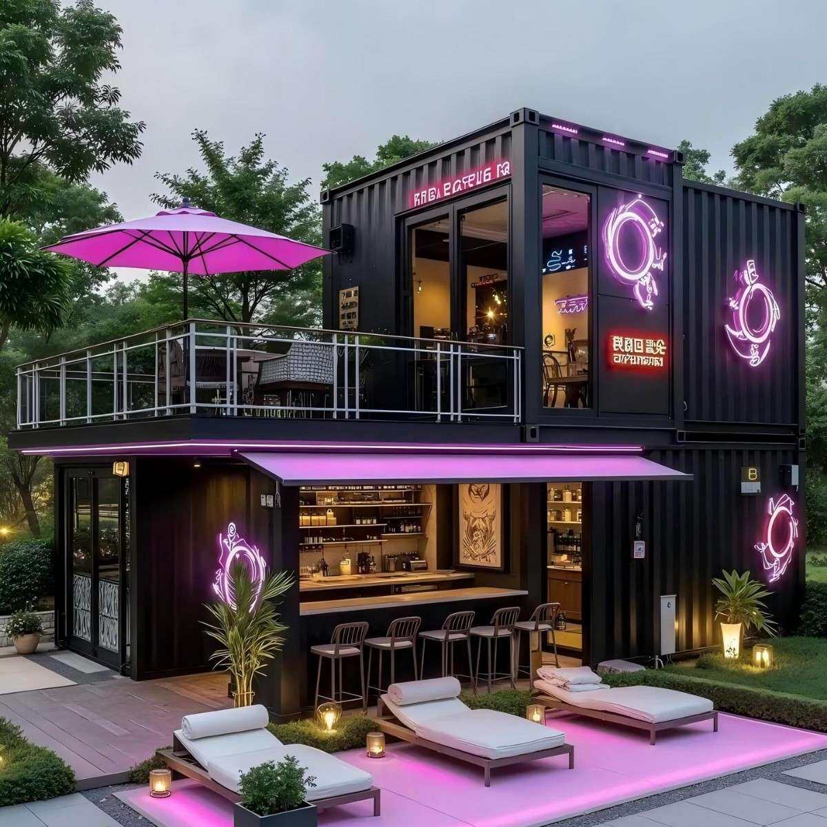 吉林工厂别墅集装箱街区规划商业街店铺工业风售楼处办公室