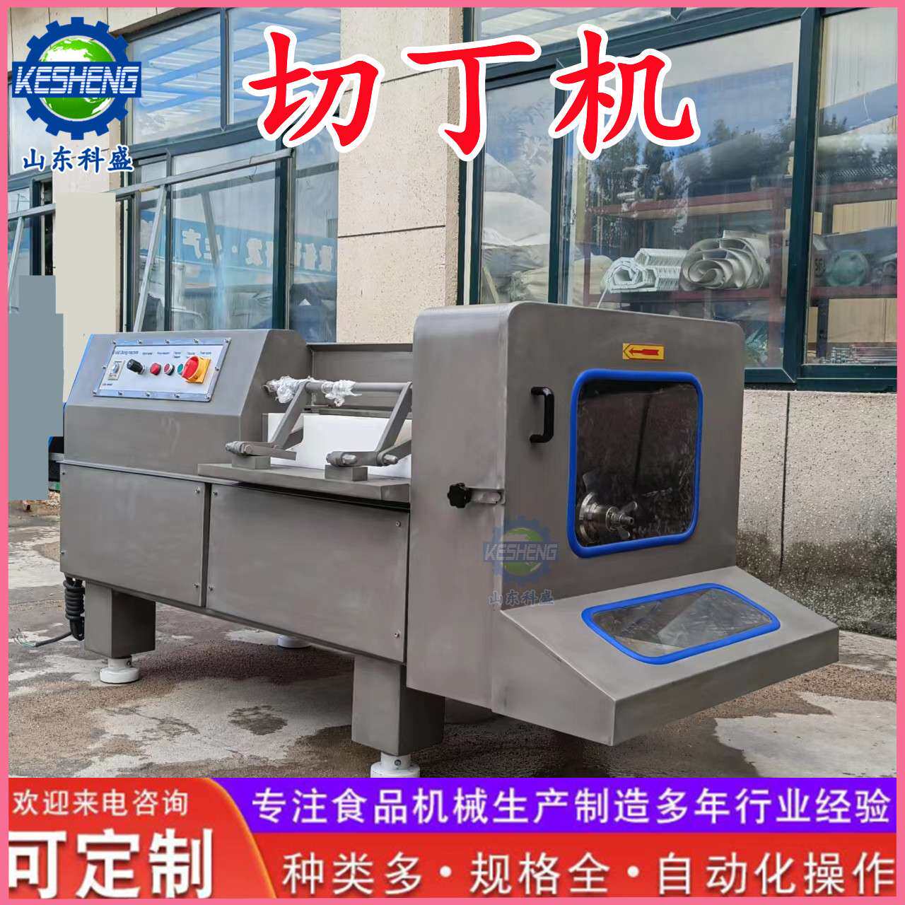 水饺肉馅切丁机 冻肉切丁机器厂家 冰冻肉丁机肉制品切丁设备