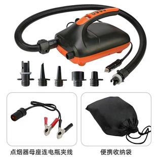 皮划艇冲锋舟充气系SUP冲浪板高压充气泵下网橡皮船12V车载打气泵