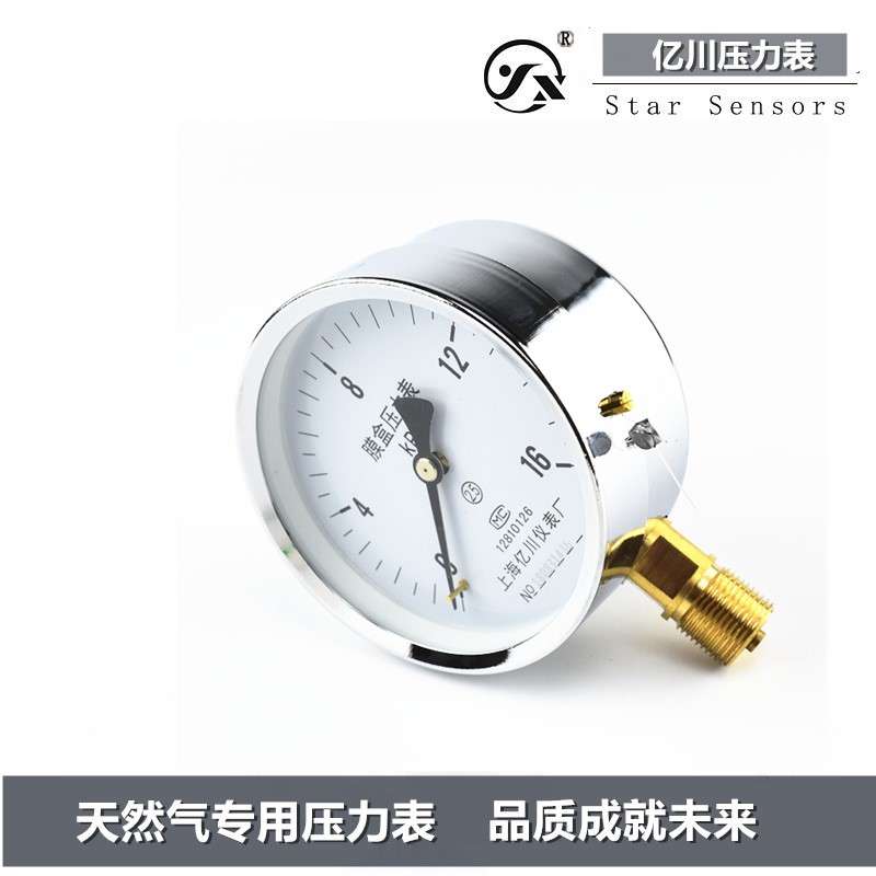 上海亿川YE-100膜盒压力表 多种量程选择 高精度测量 工业用具