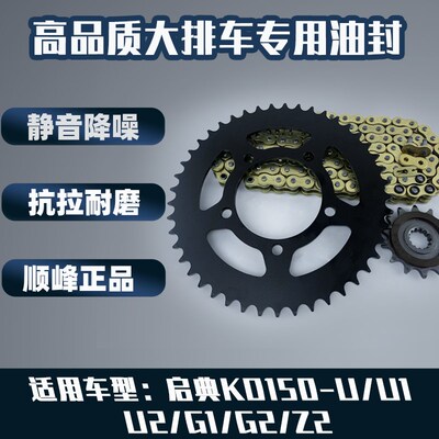 适用启典KD150-U/U1/U2/G1/G2/Z2链盘520牙盘链轮油封链条三件套