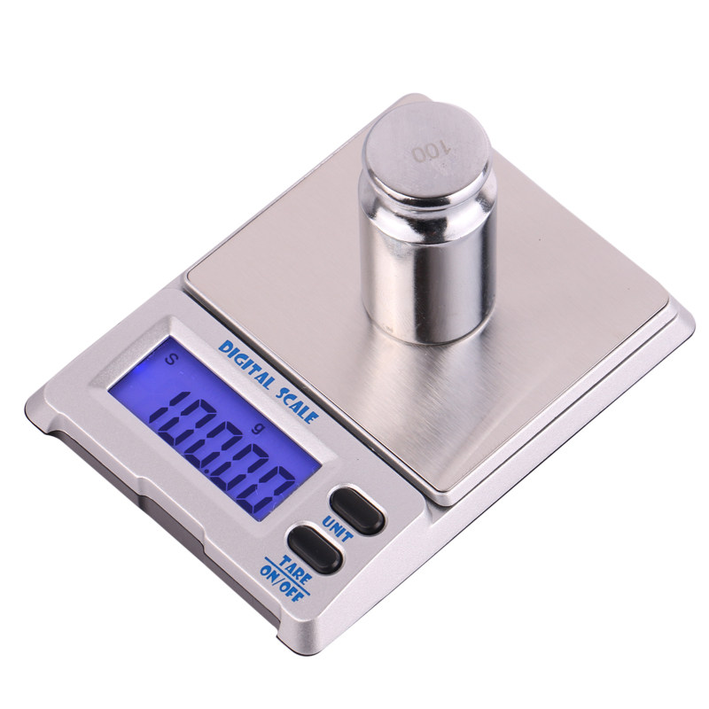 高精度珠宝称0.01g克秤迷你电子称厨房秤电子秤珠宝秤克拉秤0.1g