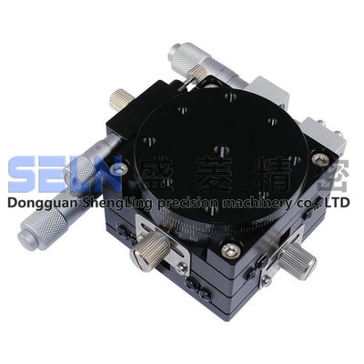 XYR轴LSP40-LM交叉旋转导轨高精度千分尺手动可调架滑台平台