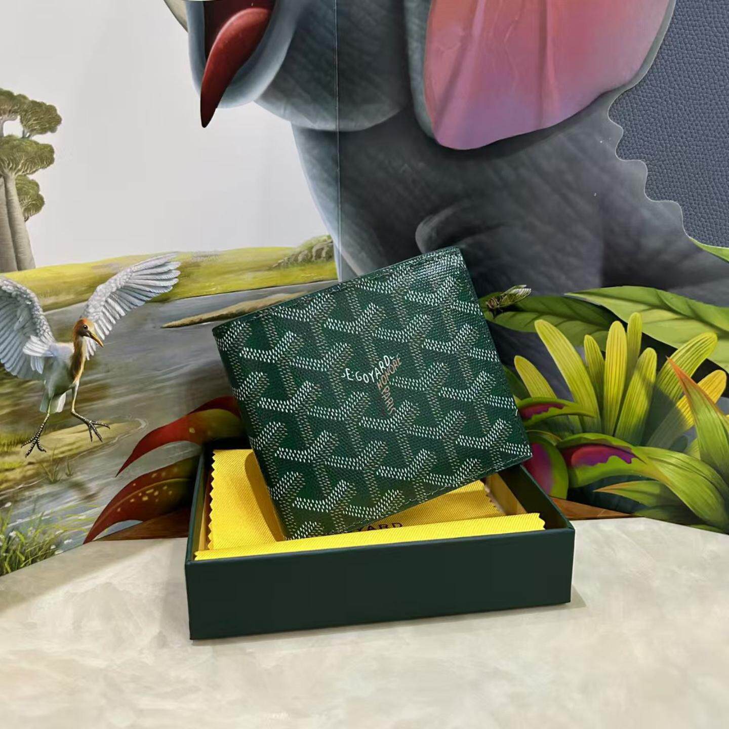 卡包新款钱包印花短款多功能对折钱包薄款商务皮夹时尚百搭男