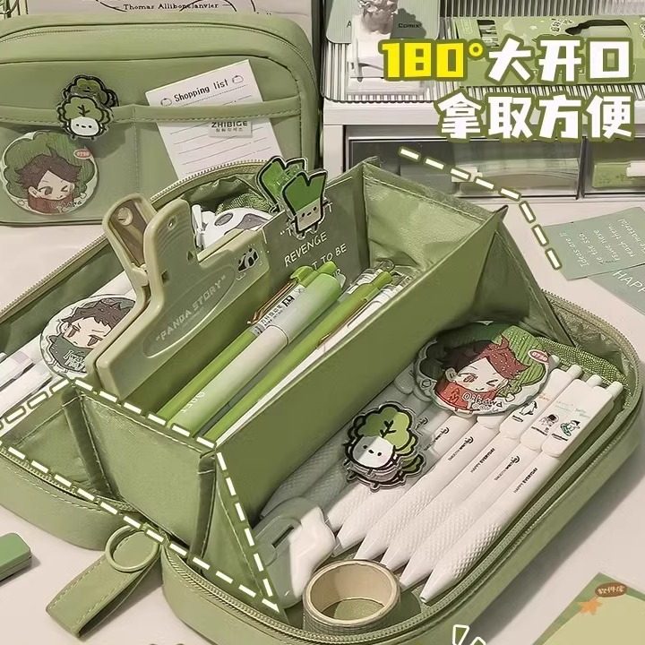 超大容量笔袋女孩款2025新款超火文具盒初中生高中铅笔盒女生简约,玩具/童车/益智/积木/模型,笔袋,淘宝优惠券,粉丝福利购,淘宝优惠卷