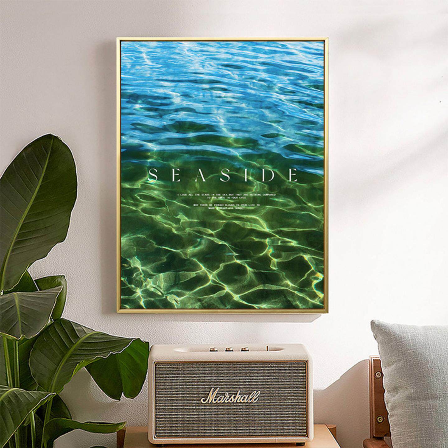 水波纹家居ins风艺术现代装饰画小众高级感客餐厅墙壁画玄关挂画