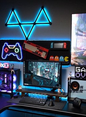 智能奇光板星座灯 电竞房墙面装饰RGB氛围灯拾音蜂窝量子灯组合装