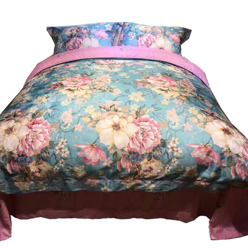 欧式提花全棉加厚磨毛四件套纯棉婚庆床品床上用品4件套秋冬保暖