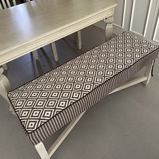 定制长条凳坐垫钢琴凳垫餐椅坐垫座套化妆凳座套坐垫鞋柜垫