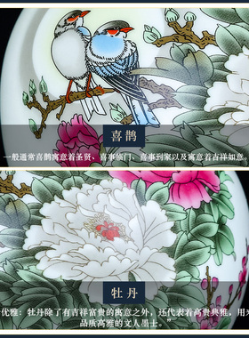 景德镇陶瓷器小花瓶插花现代新中式客厅家居博古架酒柜装饰品摆件