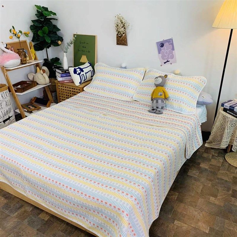 纯棉六层软凉席纱布床单婴儿吸汗宝宝透气幼儿园双人可机洗不粘身,床上用品,床单,淘宝优惠券,粉丝福利购,淘宝优惠卷