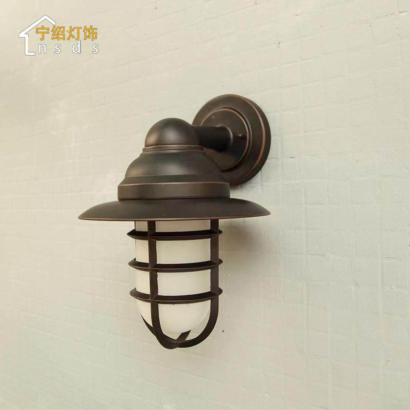 330户壁灯水庭院灯防式别墅大门墙壁外灯接电款田园欧风格灯