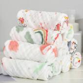 儿10000921口水巾新生儿纯棉超软小方巾宝洗纱宝婴脸巾儿童用品布