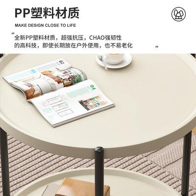 r可移床动茶几沙发边15613106柜家用桌小^边几阳台子头置物架子简