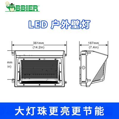 销款LED户外墅壁灯厂BB-RSD-4区仓库墙壁热照灯别花园照明壁灯运