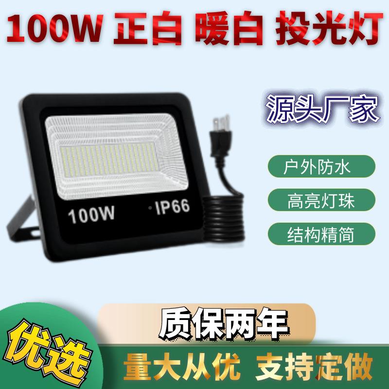 直销100w投光灯园LYD-TPW-庭院隧道灯le广告d桥梁广0场公10w投光