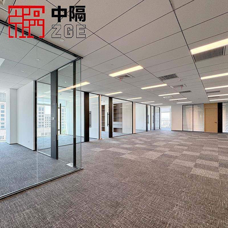 铝合金璃断办公玻移313动隔室断墙高端大隔气