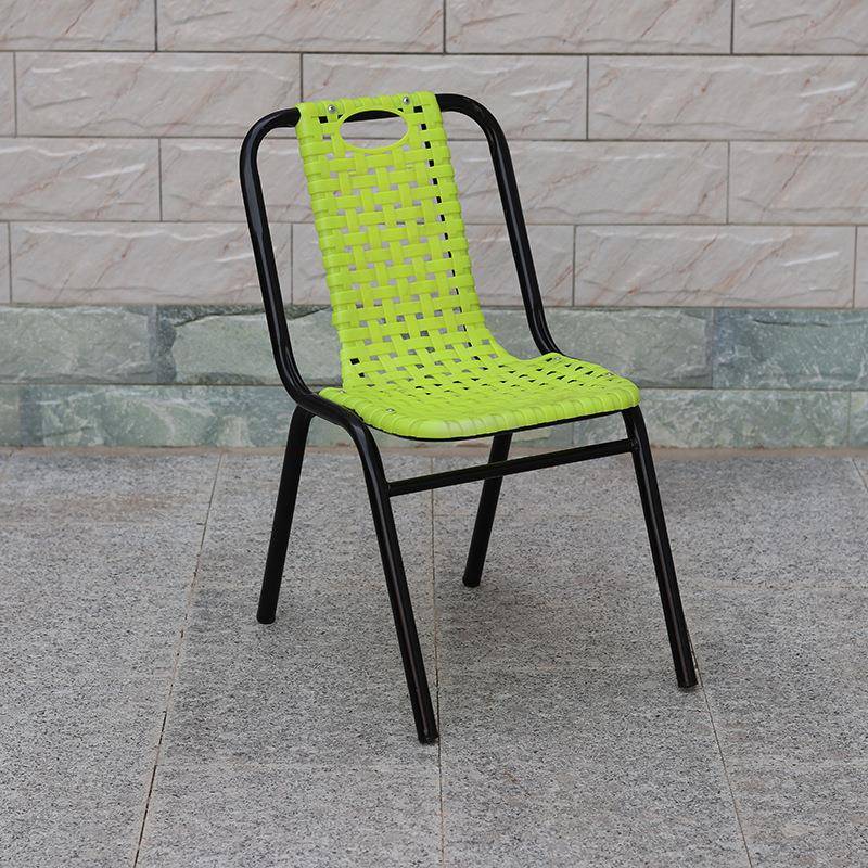 儿童织彩色9号金黄编外藤椅家用休户编织阳台座椅单人闲靠背椅可