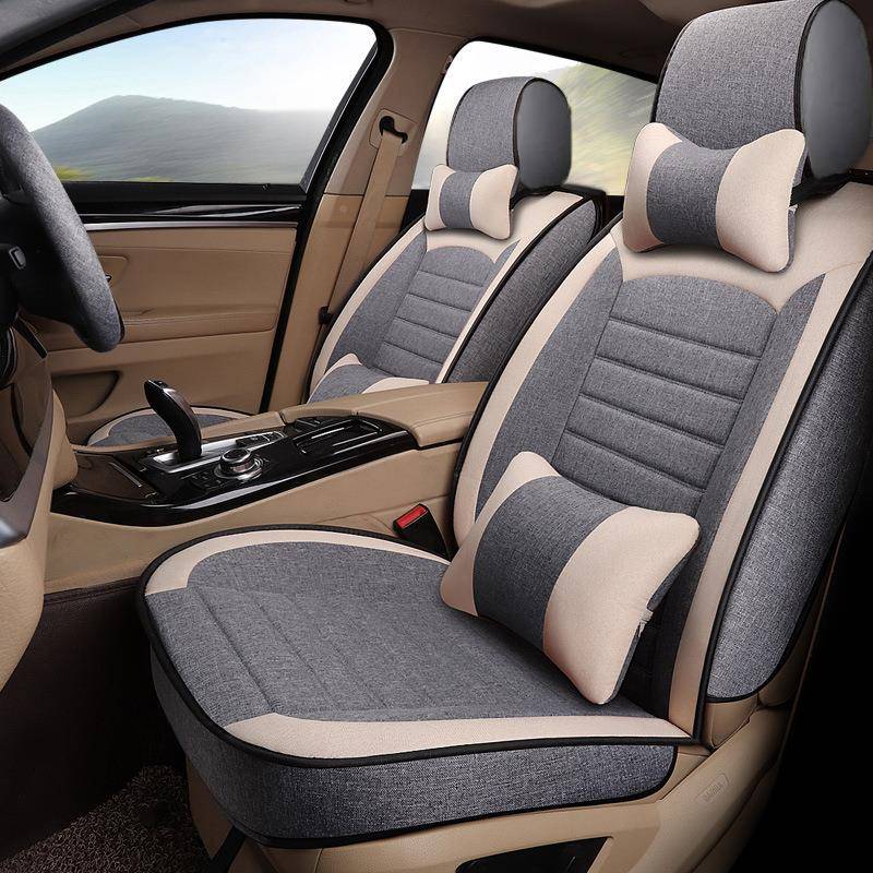 长城哈弗709H1H2SH5HM46哈佛通C30C50全包围亚麻坐四季用汽车座垫