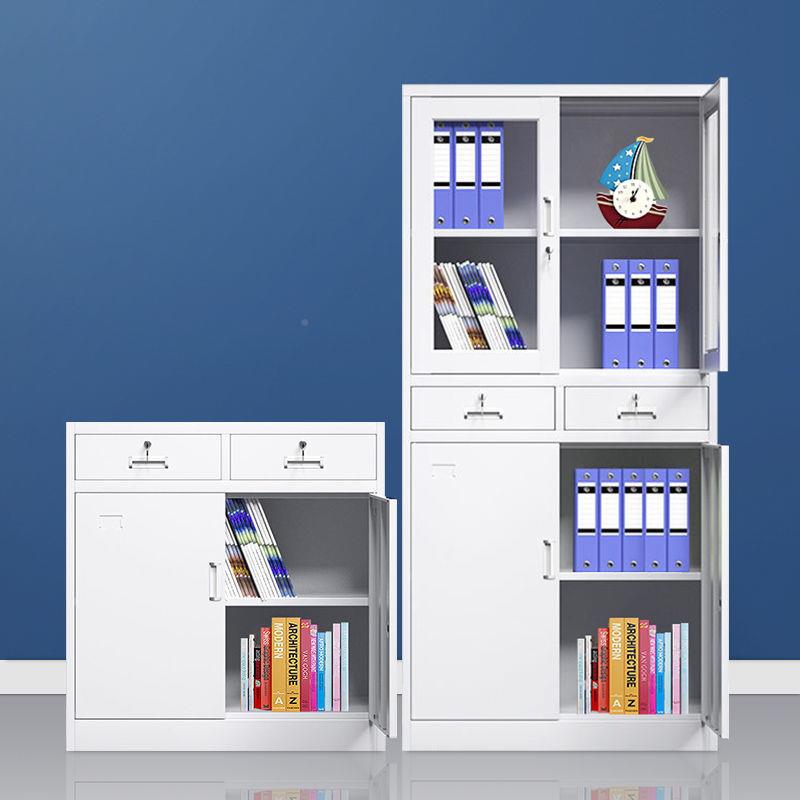 钢制办室件柜铁皮柜子档案柜见详情文资料财务凭柜证带锁公储物书