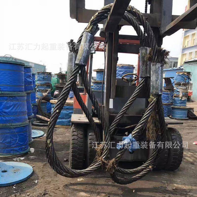 起重两钢丝绳索具5织05t8658m插编钢丝绳索具7mm10m头编钢丝绳