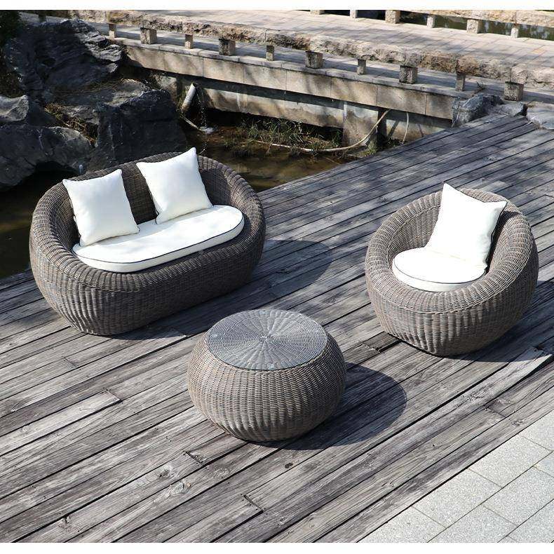 外沙庭院别墅阳台藤椅茶几家具组发露天光房防水防晒藤户合咨询客,商业/办公家具,商用藤编家具,淘宝优惠券,粉丝福利购,淘宝优惠卷