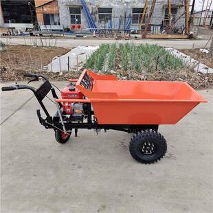 农用汽油手推车477新款工地泥灰斗输车水运工程车