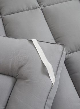 立纯色磨毛体床垫宿舍单双人子家用绒榻榻XUY褥米加厚羽丝软床垫