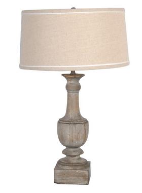 创意美式乡17736装村实木复古做旧台灯卧室床头客厅房酒民宿店饰