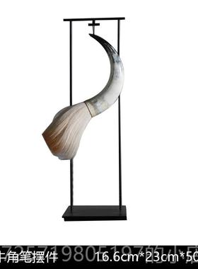 高档新中式手绘鲤鱼瓷花瓶摆件客厅插花轻陶奢欧饰创意花器北装品