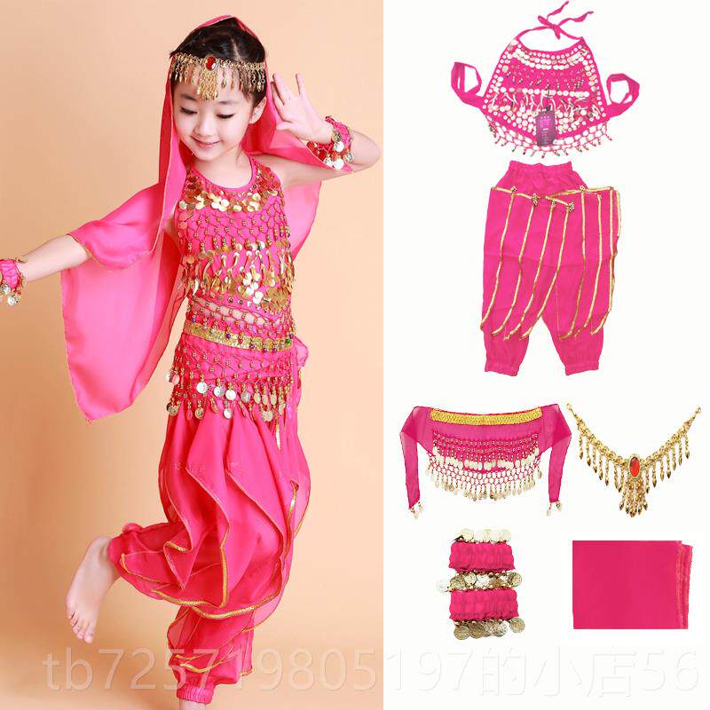 高档舞儿童印童度服装女印舞演出服少儿肚皮舞表度演服幼儿新疆舞