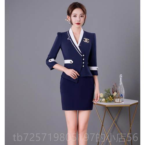 高档夜场dj包房公师主服秋冬长袖ktv服吧工作女足浴技套酒装春夏