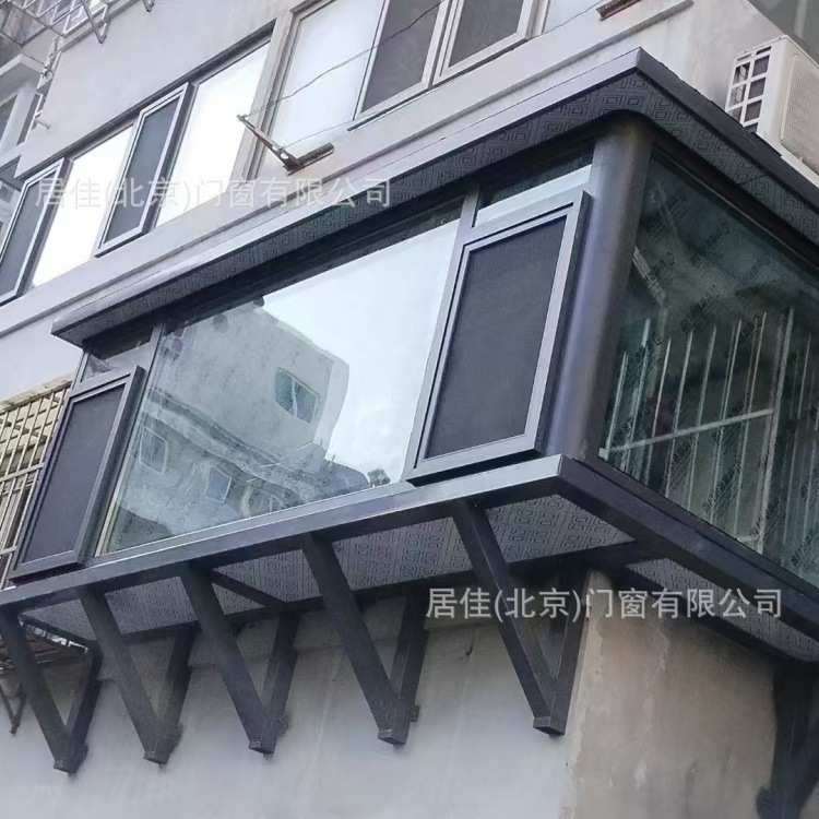 北京门窗桥铝合金封阳台平开窗落地玻璃阳光房钢化玻璃静音设计
