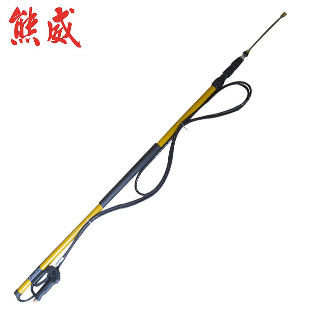 高压清洗机高墙清洗伸缩式水枪枪杆铝杆洗车器高压墙面屋顶清洗