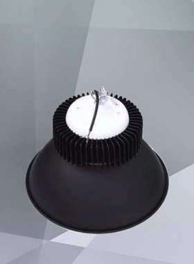 亮鳍片led工矿灯厂房吊灯工厂车间照明仓库100W150W200W黑鳞片50