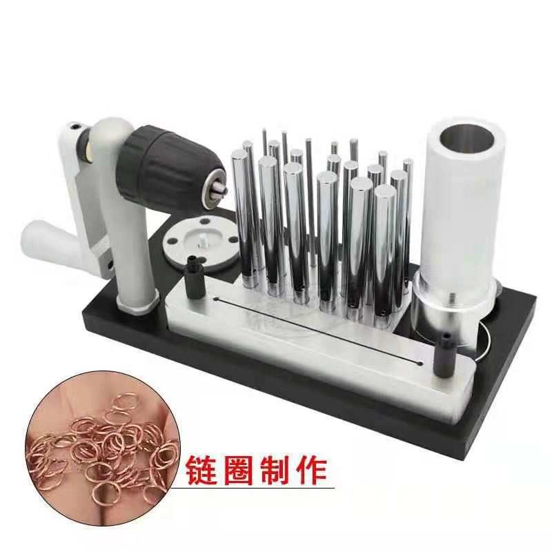 不锈钢拉丝器手摇手动卷线绕丝器小型圆管紧线器首饰项圈打金工具