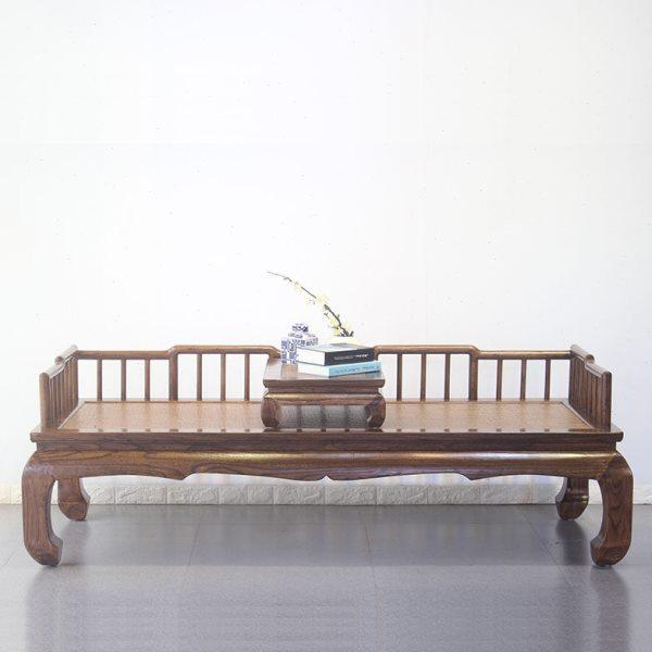 新中式老榆木罗汉床明清仿古实木藤席贵妃榻单人客厅沙发床可定制,住宅家具,罗汉床,淘宝优惠券,粉丝福利购,淘宝优惠卷