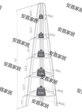 5层角落梯子书书架现简约创意落代ZAI地置柜架物阳台花架
