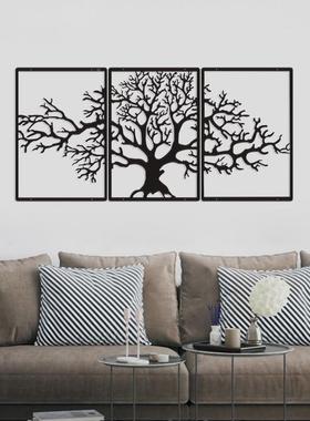 视生命之树3面板墙饰客墙装厅饰电背景001壁挂墙上办公室家居面客