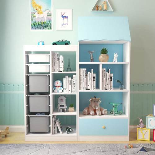 儿童储玩具收纳24409柜绘本架木物柜幼儿园宝整理柜置物架宝落实