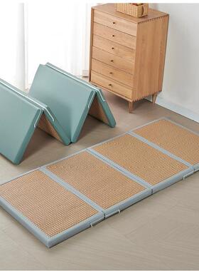 10L定UIB制榻榻米垫子办公室午休折叠床垫打地铺四季两可用椰A棕