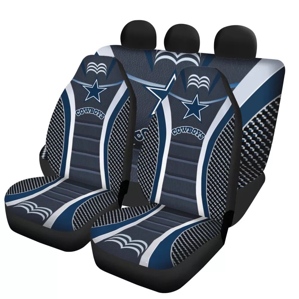 NFL车座拉斯维加斯突袭者3PCS车坐套四季达拉斯牛仔汽车座套欧美