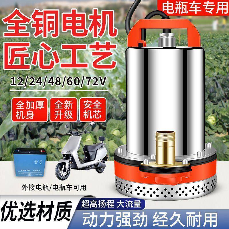 直流潜水2灌泵12V24V48V60V7OWHV抽水用泵农用抽水机溉家厂家直销