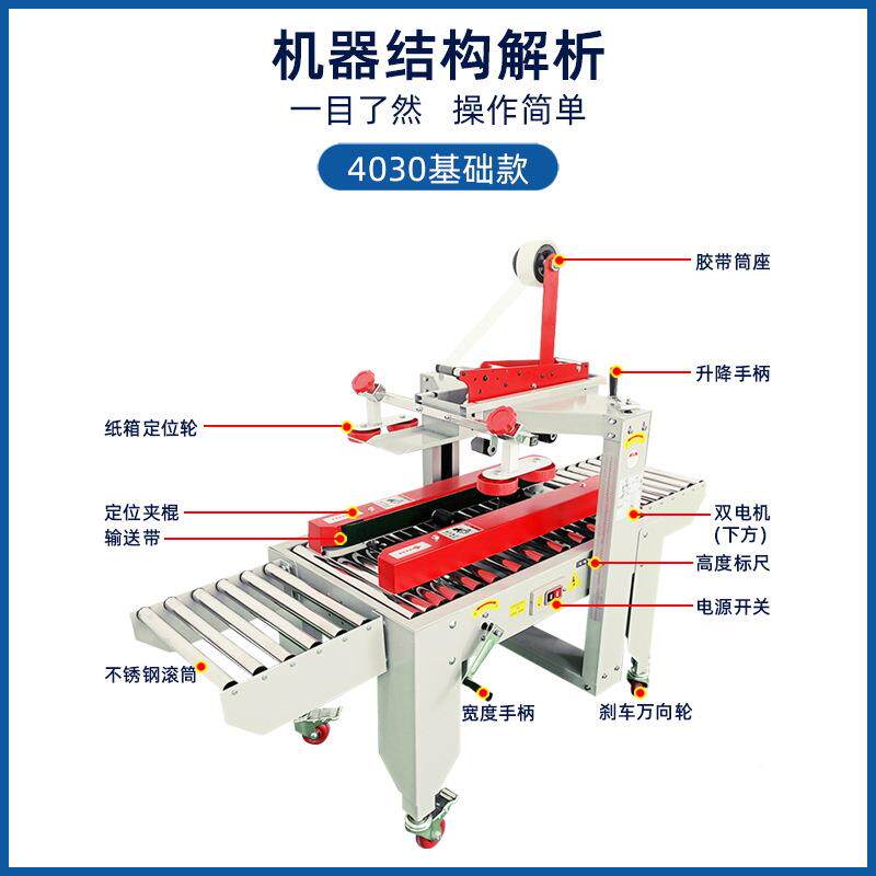 全1自动1封箱机流水线电商快递邮政-3号TTS飞机盒打胶带折盖纸箱