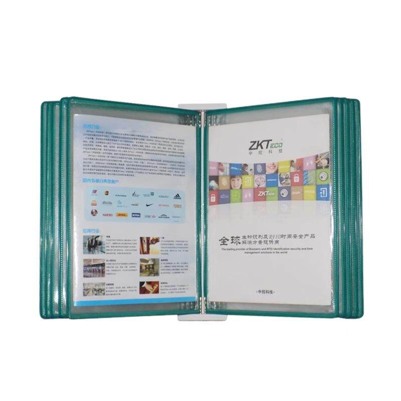 A4挂架墙壁挂式文件夹翻页展示无品牌/文件指资料架准作业操作导
