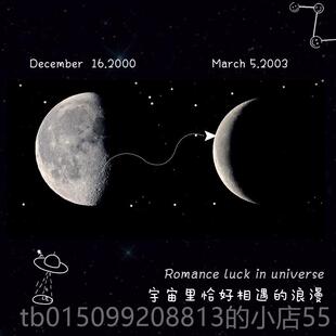 正品生日月亮礼定制框情侣玩意送朋友异相地恋礼物神器物创意月小