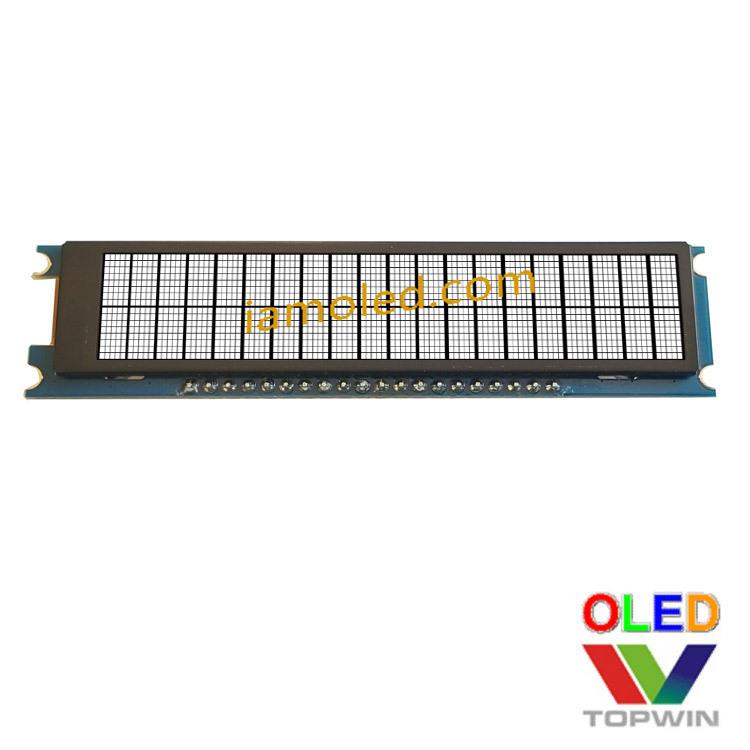 2.93英寸20针断码字符型oled液晶模块白色白光8bit并口20x2高亮